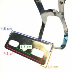 Messingschlager Cale Pieds Pédale Vélo Avec 2 Points De Passage Pour Lanière -siège de vélo Grand Magasin cale pieds pedale velo avec 2 points de passage pour laniere full 4