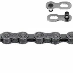 Chaine Vélo 9 Vitesses KMC Avec Attache Rapide 114 Maillons