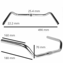 Cintre Hollandais VeloOrange Left Bank - Argent -siège de vélo Grand Magasin cintre hollandais veloorange left bank argent full 5