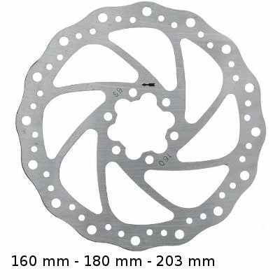 Brakco Disque De Frein Pour Vélo En Acier 160/180/203 Mm 1 Brakco Disque De Frein Pour Vélo En Acier 160/180/203 Mm