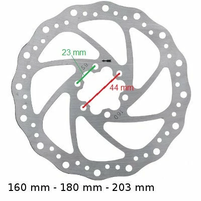 Brakco Disque De Frein Pour Vélo En Acier 160/180/203 Mm 2 Brakco Disque De Frein Pour Vélo En Acier 160/180/203 Mm – Image 2