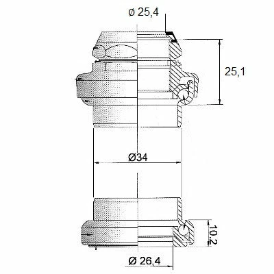 Point Jeu De Direction 1 1/8 Avec Réducteur Pour Pivot De 1 Pouce 2 Point Jeu De Direction 1 1/8 Avec Réducteur Pour Pivot De 1 Pouce – Image 2