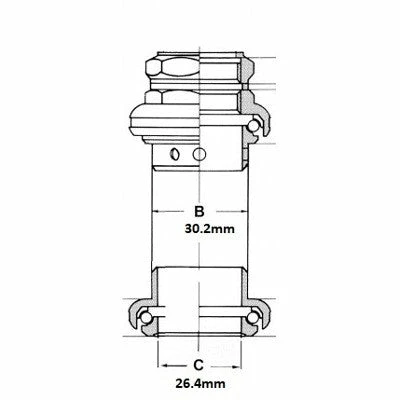 Jeu De Direction Chromé Tange 1 Pouce 3 Jeu De Direction Chromé Tange 1 Pouce – Image 3