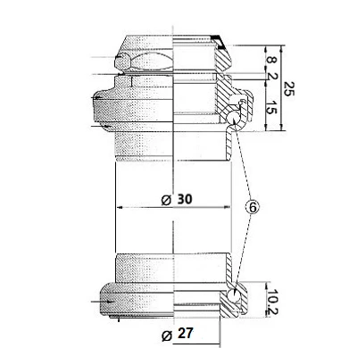 Brandless Jeu De Direction Vélo Fileté 1 Pouce Noir 2 Brandless Jeu De Direction Vélo Fileté 1 Pouce Noir – Image 2