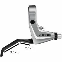 Levier De Frein V-Brake 2 Doigts BL-T4000 Argent Shimano -siège de vélo Grand Magasin levier de frein v brake 2 doigts bl t4000 argent shimano full 3