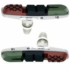 Promax Paire De Patins V-Brake Triple Gomme Avec Support Aluminium