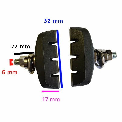 Brandless Patins De Frein Vélo Caliper 52 Mm à Visser - La Paire 2 Brandless Patins De Frein Vélo Caliper 52 Mm à Visser - La Paire – Image 2