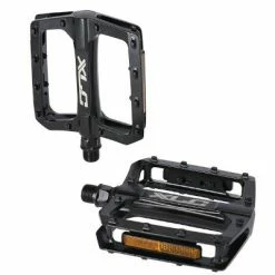 Pédales Plateforme Vélo Noires Avec Catadioptres PD-M29 XLC