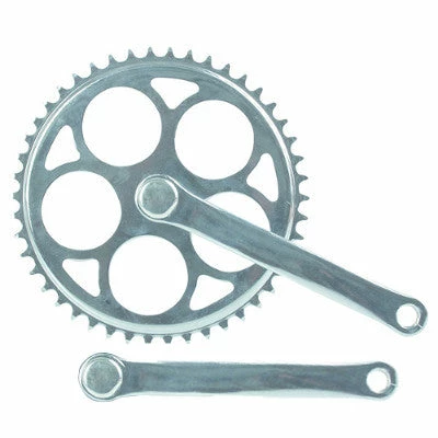 Messingschlager Pédalier De Vélo Mono-vitesse 46 Dents Vintage Pour Axe Carré 1 Messingschlager Pédalier De Vélo Mono-vitesse 46 Dents Vintage Pour Axe Carré