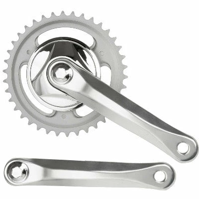 Messingschlager Pédalier Mono Plateau 38 Dents Argent Vélo 5 à 8 Vitesses 1 Messingschlager Pédalier Mono Plateau 38 Dents Argent Vélo 5 à 8 Vitesses