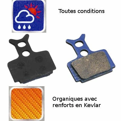 Brakco Plaquette Organique Frein à Disque Vélo Formula, Mega One, R1, R 4 Brakco Plaquette Organique Frein à Disque Vélo Formula, Mega One, R1, R – Image 4