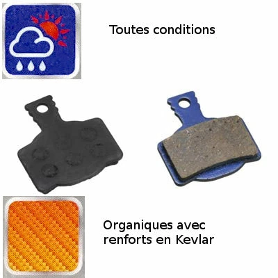 Brakco Plaquettes Organiques Frein à Disque Vélo Magura MT2.4.6.8 Paire 4 Brakco Plaquettes Organiques Frein à Disque Vélo Magura MT2.4.6.8 Paire – Image 4