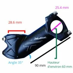 XLC Potence Aheadset Surélevée Pour Cintre Vélo 25,4 Mm -siège de vélo Grand Magasin potence aheadset surelevee pour cintre velo 25 4 mm full 3