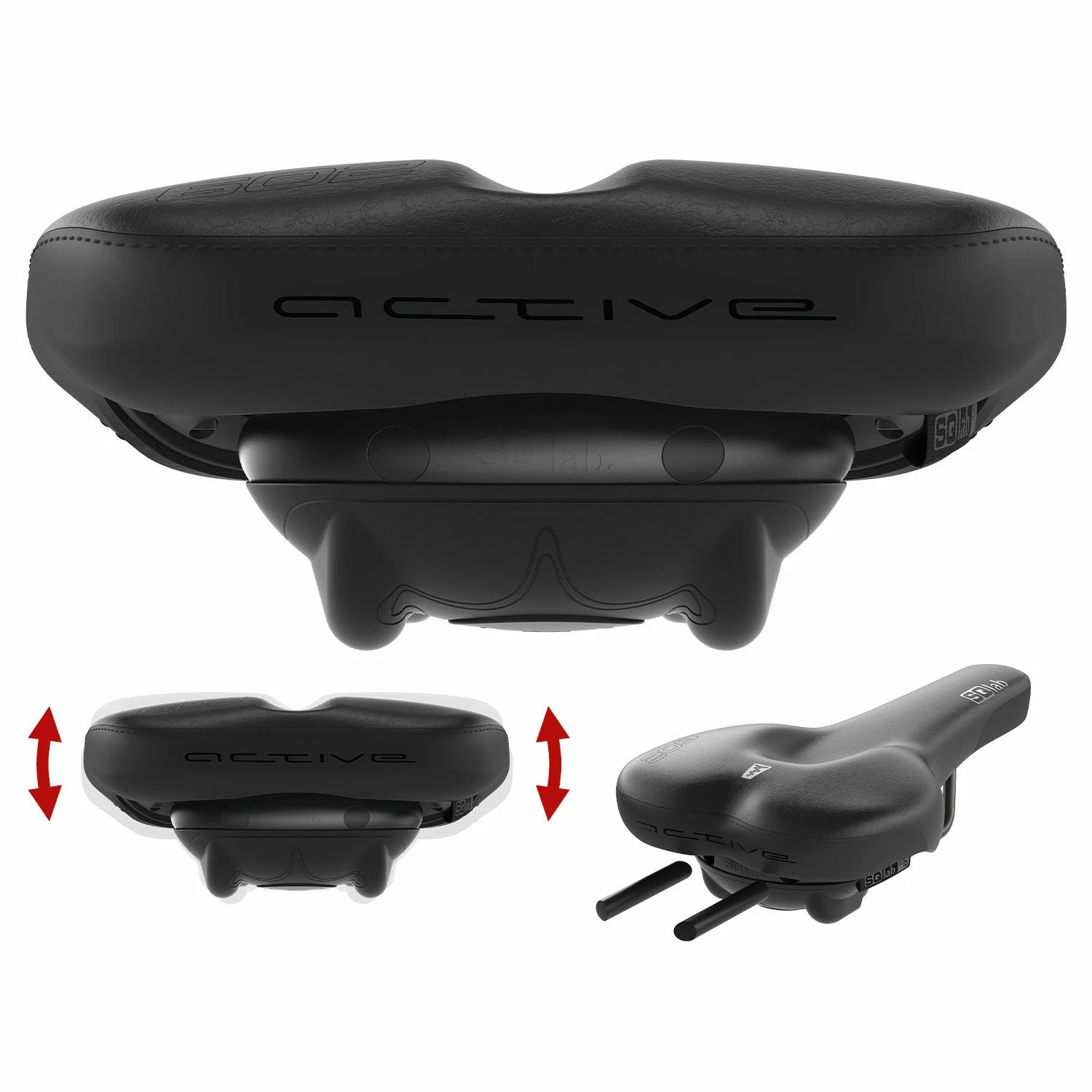 Selle Vélo Randonnée Confortable 602 Ergolux Active 2.0 SQlab 5 Selle Vélo Randonnée Confortable 602 Ergolux Active 2.0 SQlab – Image 5
