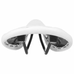 Endzone Selle Vélo Vintage Blanche Imitation Cuir Avec Rivets -siège de vélo Grand Magasin selle velo vintage blanche imitation cuir avec rivets full 4